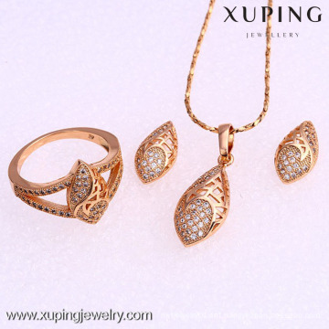 62010-Xuping Fashion Woman Jewlery Set with 18K Gold Plated